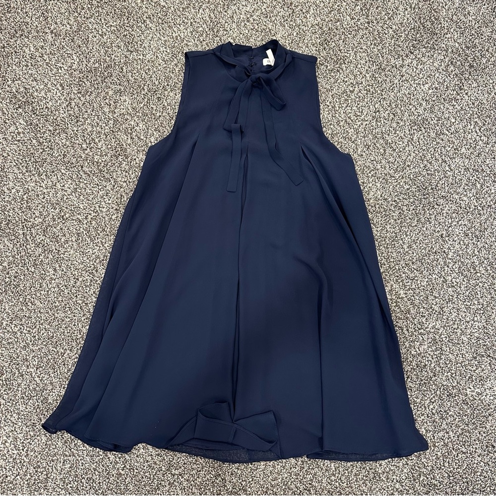 Navy blue flowy dress